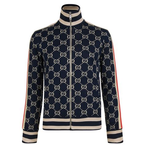 men's gucci track jacket|gucci tracksuit men's price.